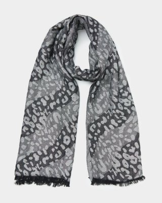 Jacquard Leopard Scarf Jacquard Leopard Scarf